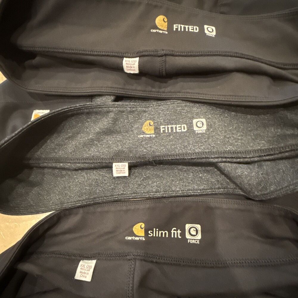 3 Carhartt Womens Force Fitted Midweight Utility Legging Work Pants XXL 20 Plus